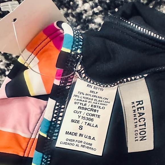 Kenneth Cole Reaction | Striped 2-Piece Colorful Bikini SZ Small 🩷NWT🩷 - Picture 4 of 6